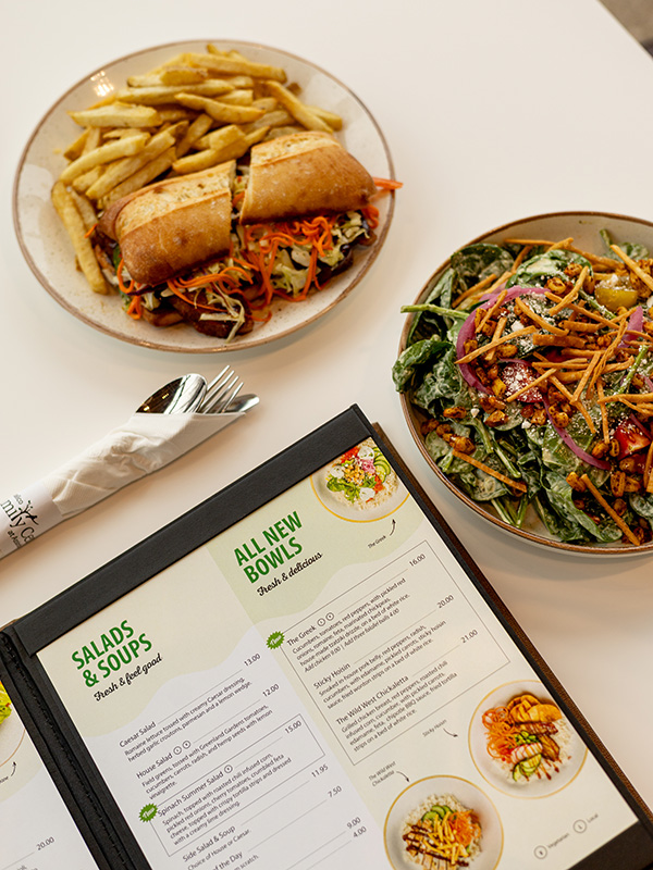 New menu items at the Park Cafe